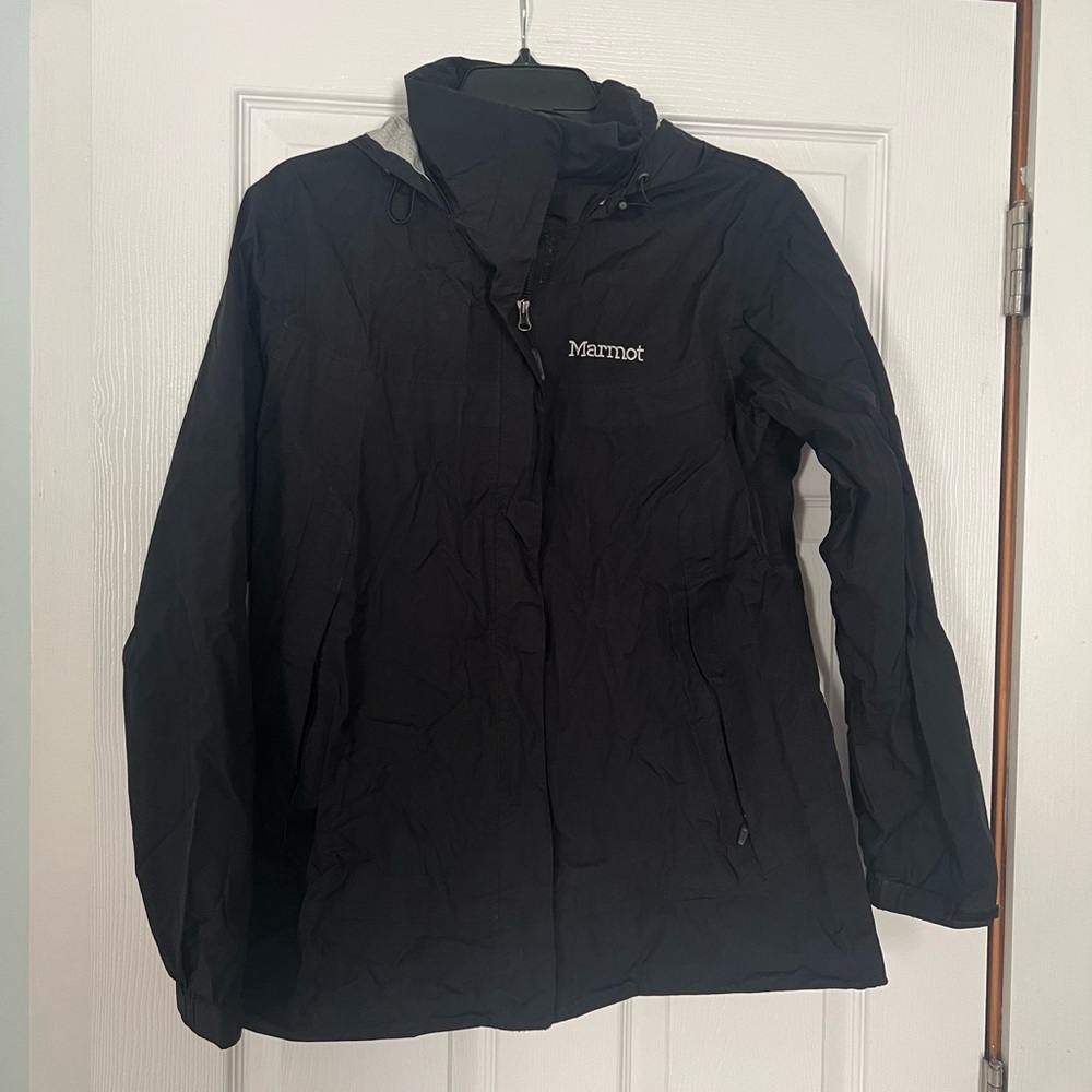 Marmot Black Rain Jacket Size L